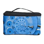 Retro Vintage Blue Rotary Dial Spiral Droste Cosmetic Storage Case