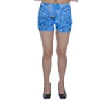 Retro Vintage Blue Rotary Dial Spiral Droste Skinny Shorts