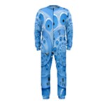 Retro Vintage Blue Rotary Dial Spiral Droste OnePiece Jumpsuit (Kids)