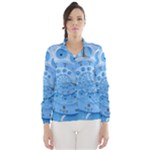 Retro Vintage Blue Rotary Dial Spiral Droste Wind Breaker (Women)