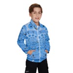 Retro Vintage Blue Rotary Dial Spiral Droste Wind Breaker (Kids)