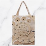 Retro Vintage Beige Rotary Dial Spiral Droste Classic Tote Bag