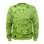 Retro Vintage Green Rotary Dial Spiral Droste Men s Sweatshirt