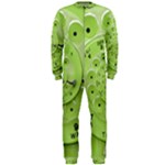 Retro Vintage Green Rotary Dial Spiral Droste OnePiece Jumpsuit (Men)