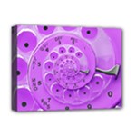 Retro Vintage Purple Rotary Dial Spiral Droste Deluxe Canvas 16  x 12  (Stretched) 