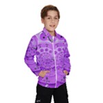 Retro Vintage Purple Rotary Dial Spiral Droste Wind Breaker (Kids)