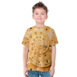 Retro Vintage Yellow Rotary Dial Spiral Droste Kid s Cotton Tee