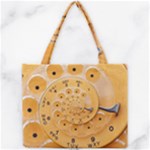 Retro Vintage Yellow Rotary Dial Spiral Droste Mini Tote Bag