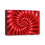 Glossy Red Spiral Fractal Mini Canvas 7  x 5  (Stretched)