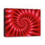 Glossy Red Spiral Fractal Deluxe Canvas 16  x 12  (Stretched) 