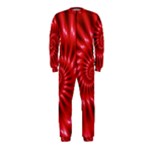 Glossy Red Spiral Fractal OnePiece Jumpsuit (Kids)