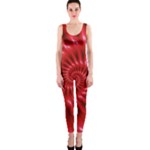 Glossy Red Spiral Fractal OnePiece Catsuit