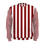 Vertical Stripes - White and Dark Red Men s Sweatshirt