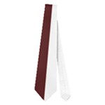 Vertical Stripes - White and Bulgarian Rose Red Necktie (One Side)