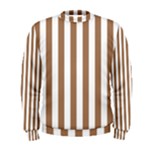 Vertical Stripes - White and French Beige Men s Sweatshirt