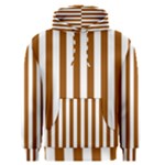 Vertical Stripes - White and Brown Men s Pullover Hoodie