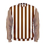 Vertical Stripes - White and Chocolate Brown Men s Sweatshirt