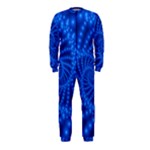 Glossy Blue Beaded Spiral Fractal OnePiece Jumpsuit (Kids)