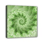 Fractal Lace Green Spiral Fractal Mini Canvas 6  x 6  (Stretched)