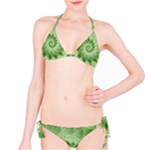 Fractal Lace Green Spiral Fractal Bikini Set