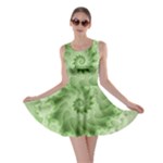 Fractal Lace Green Spiral Fractal Skater Dress