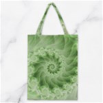 Fractal Lace Green Spiral Fractal Classic Tote Bag