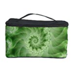 Fractal Lace Green Spiral Fractal Cosmetic Storage Case