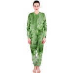 Fractal Lace Green Spiral Fractal OnePiece Jumpsuit (Ladies)