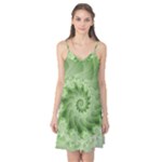 Fractal Lace Green Spiral Fractal Camis Nightgown 