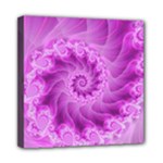 Silky Pink Spiral Fractal  Mini Canvas 8  x 8  (Stretched)