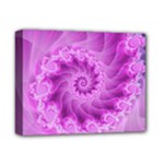 Silky Pink Spiral Fractal  Deluxe Canvas 14  x 11  (Stretched)