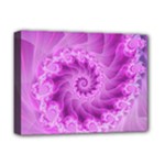 Silky Pink Spiral Fractal  Deluxe Canvas 16  x 12  (Stretched) 