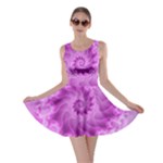 Silky Pink Spiral Fractal  Skater Dress