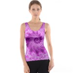 Silky Pink Spiral Fractal  Tank Top