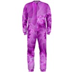 Silky Pink Spiral Fractal  OnePiece Jumpsuit (Men)