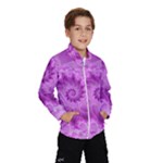 Silky Pink Spiral Fractal  Wind Breaker (Kids)