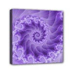 Silky Purple Spiral Fractal Mini Canvas 6  x 6  (Stretched)