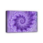 Silky Purple Spiral Fractal Mini Canvas 6  x 4  (Stretched)