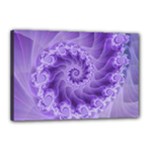 Silky Purple Spiral Fractal Canvas 18  x 12  (Stretched)