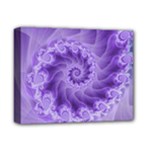 Silky Purple Spiral Fractal Deluxe Canvas 14  x 11  (Stretched)