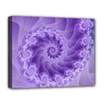 Silky Purple Spiral Fractal Deluxe Canvas 20  x 16  (Stretched)