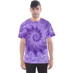 Silky Purple Spiral Fractal Men s Sport Mesh Tee