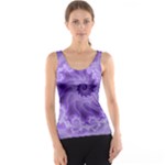 Silky Purple Spiral Fractal Tank Top