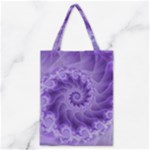 Silky Purple Spiral Fractal Classic Tote Bag