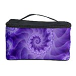 Silky Purple Spiral Fractal Cosmetic Storage Case