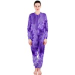 Silky Purple Spiral Fractal OnePiece Jumpsuit (Ladies)