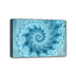 Silky Blue Spiral Fractal Mini Canvas 6  x 4  (Stretched)