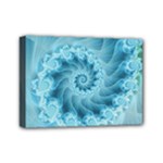 Silky Blue Spiral Fractal Mini Canvas 7  x 5  (Stretched)