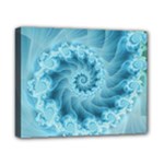 Silky Blue Spiral Fractal Canvas 10  x 8  (Stretched)