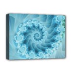 Silky Blue Spiral Fractal Deluxe Canvas 16  x 12  (Stretched) 